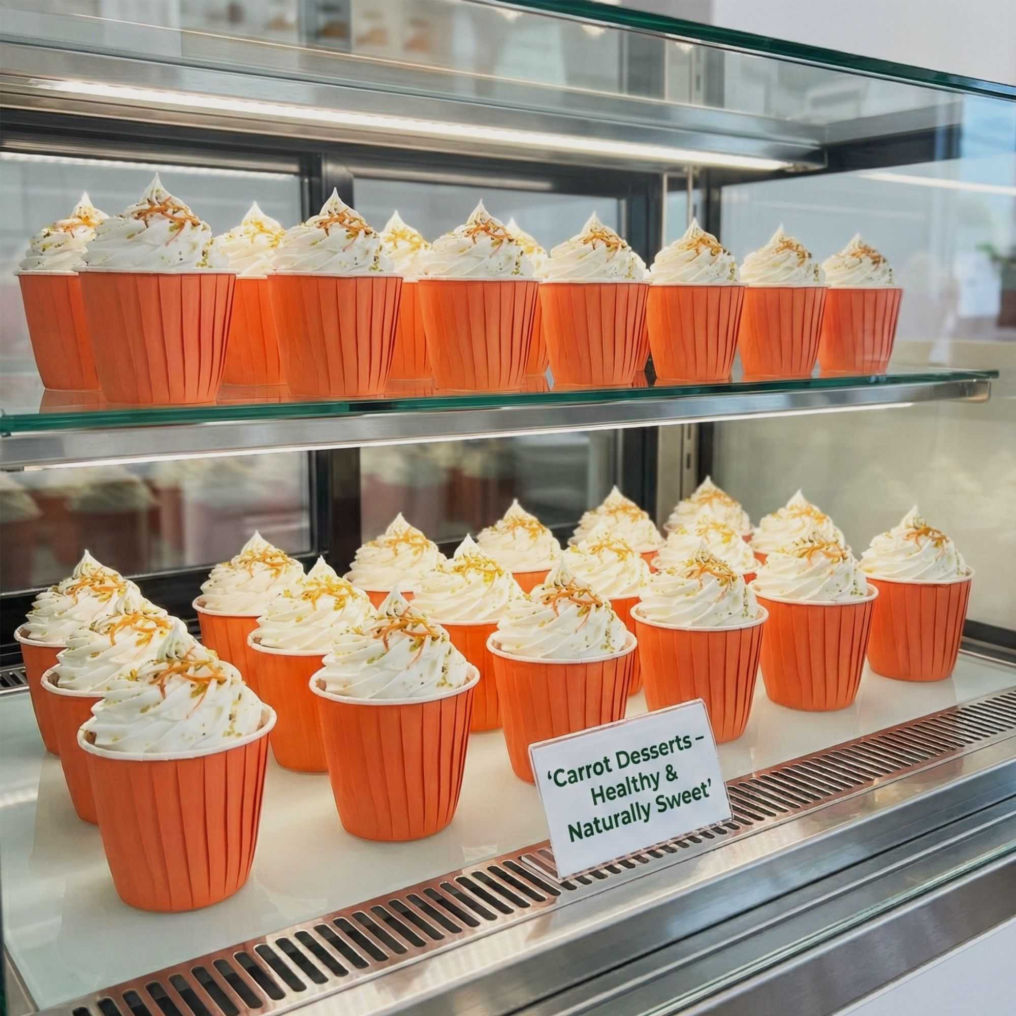 Panificio 4 oz Round Tangerine Orange Paper Tall Baking Cup - Pleated - 3" x 3" x 2 3/4" - 200 count box