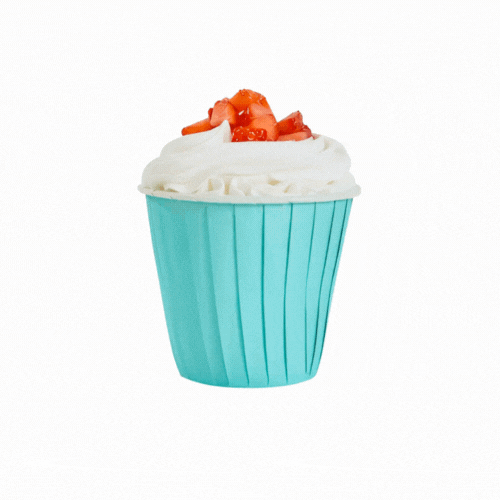 Panificio 4 oz Round Turquoise Paper Tall Baking Cup - Pleated - 3" x 3" x 2 3/4" - 200 count box