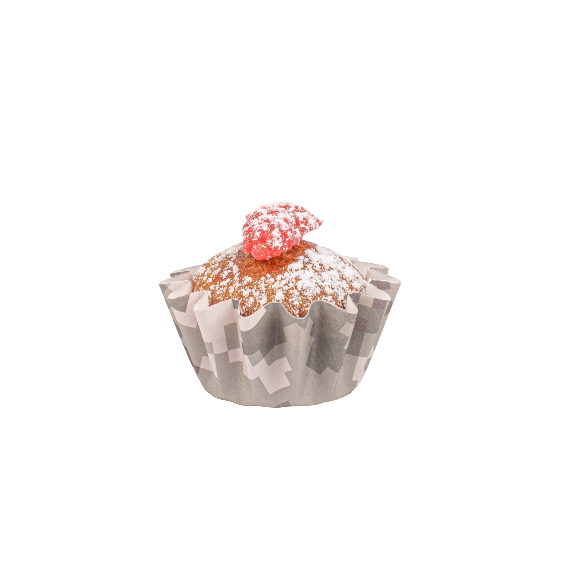 Panificio 0.4 oz Camouflage Floral Paper Mini Baking Cup - Flared - 2" x 2" x 1/2" - 200 count box