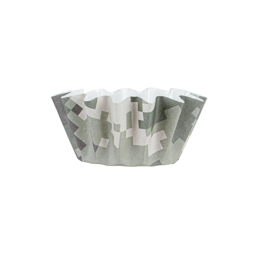 Panificio 0.4 oz Camouflage Floral Paper Mini Baking Cup - Flared - 2" x 2" x 1/2" - 200 count box