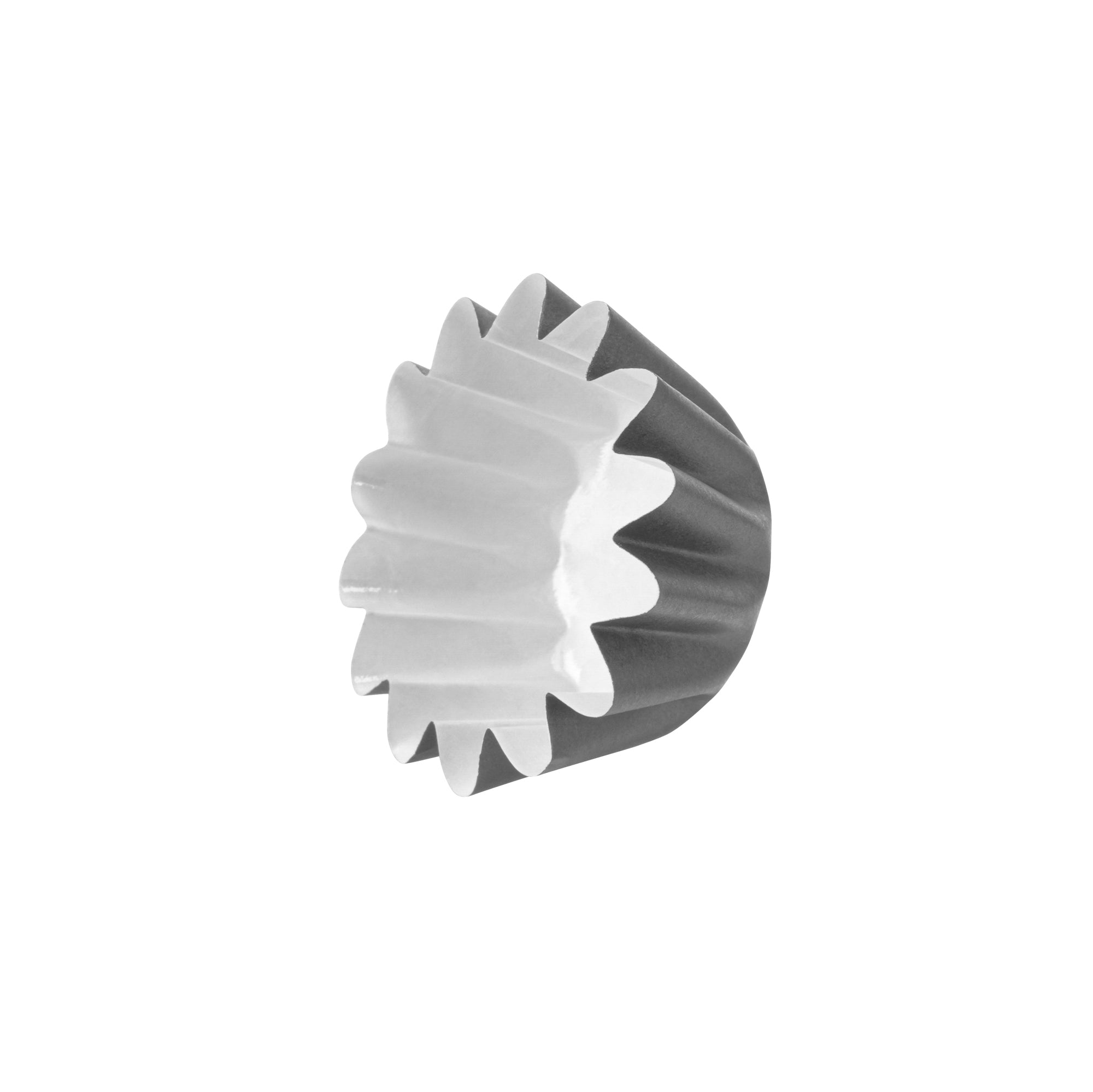 Panificio 0.4 oz Round Gray Paper Mini Baking Cup - Flared - 2" x 2" x 1/2" - 200 count box