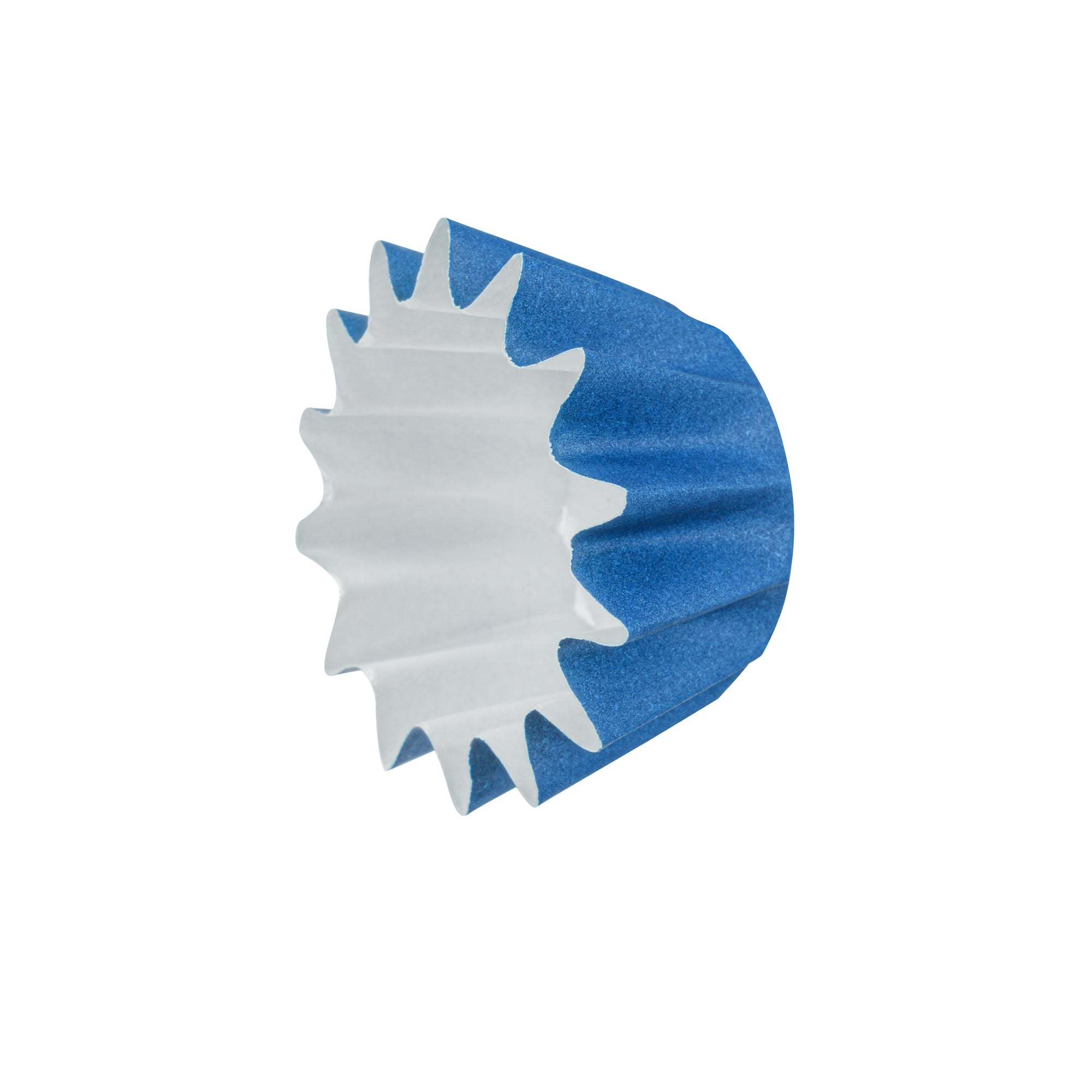 Panificio 0.4 oz Midnight Blue Floral Paper Mini Baking Cup - Flared - 2" x 2" x 1/2" - 200 count box