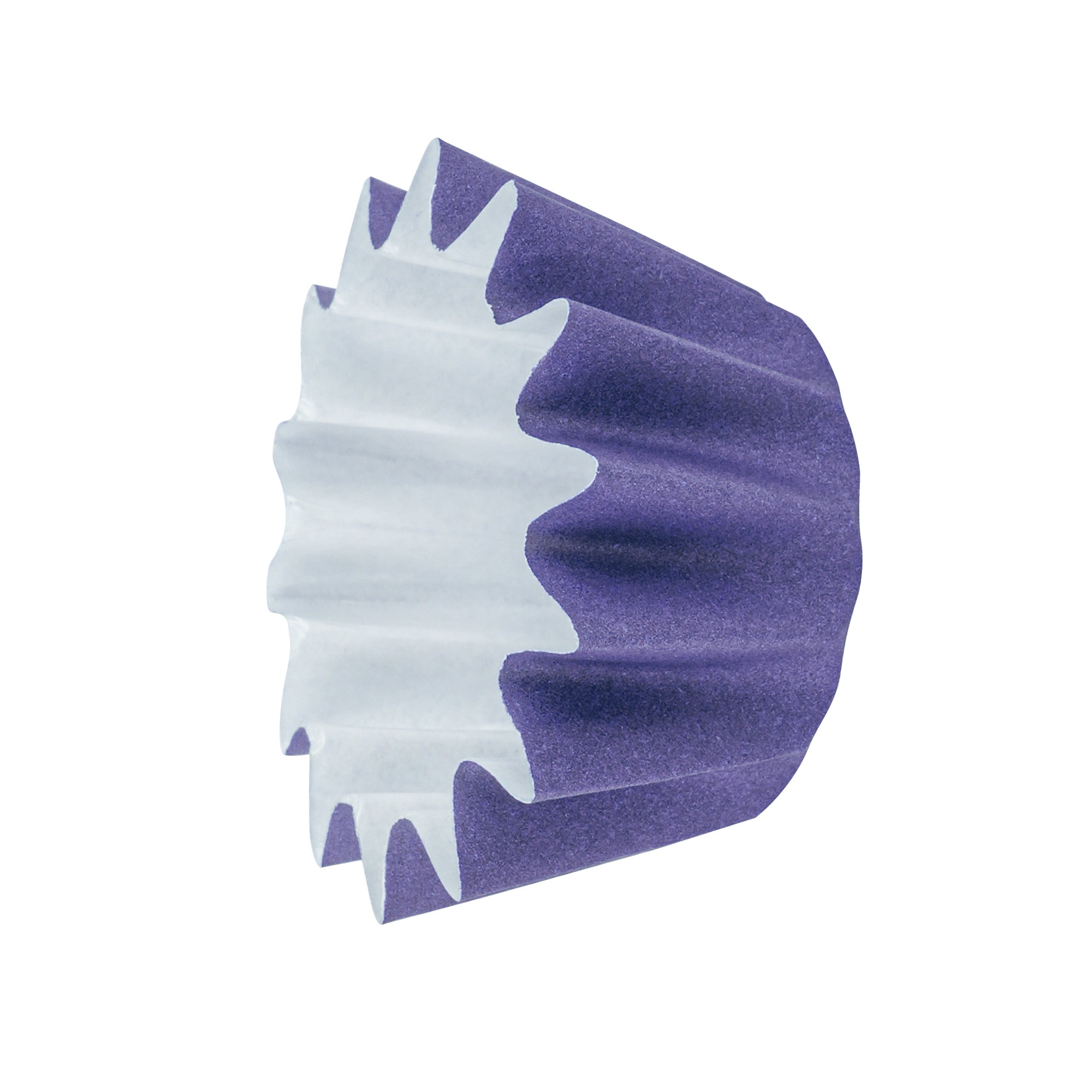 Panificio 0.4 oz Purple Floral Paper Mini Baking Cup - Flared - 2" x 2" x 1/2" - 200 count box