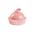 Panificio 4 oz Round Pink Paper Baking Cup - Ridged - 3 1/2" x 3 1/2" x 1" - 200 count box