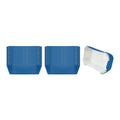 Panificio 5 oz Elliptical Midnight Blue Paper Large Baking Cup - Ridged - 4 1/2" x 2 1/2" x 1 1/4" - 200 count box