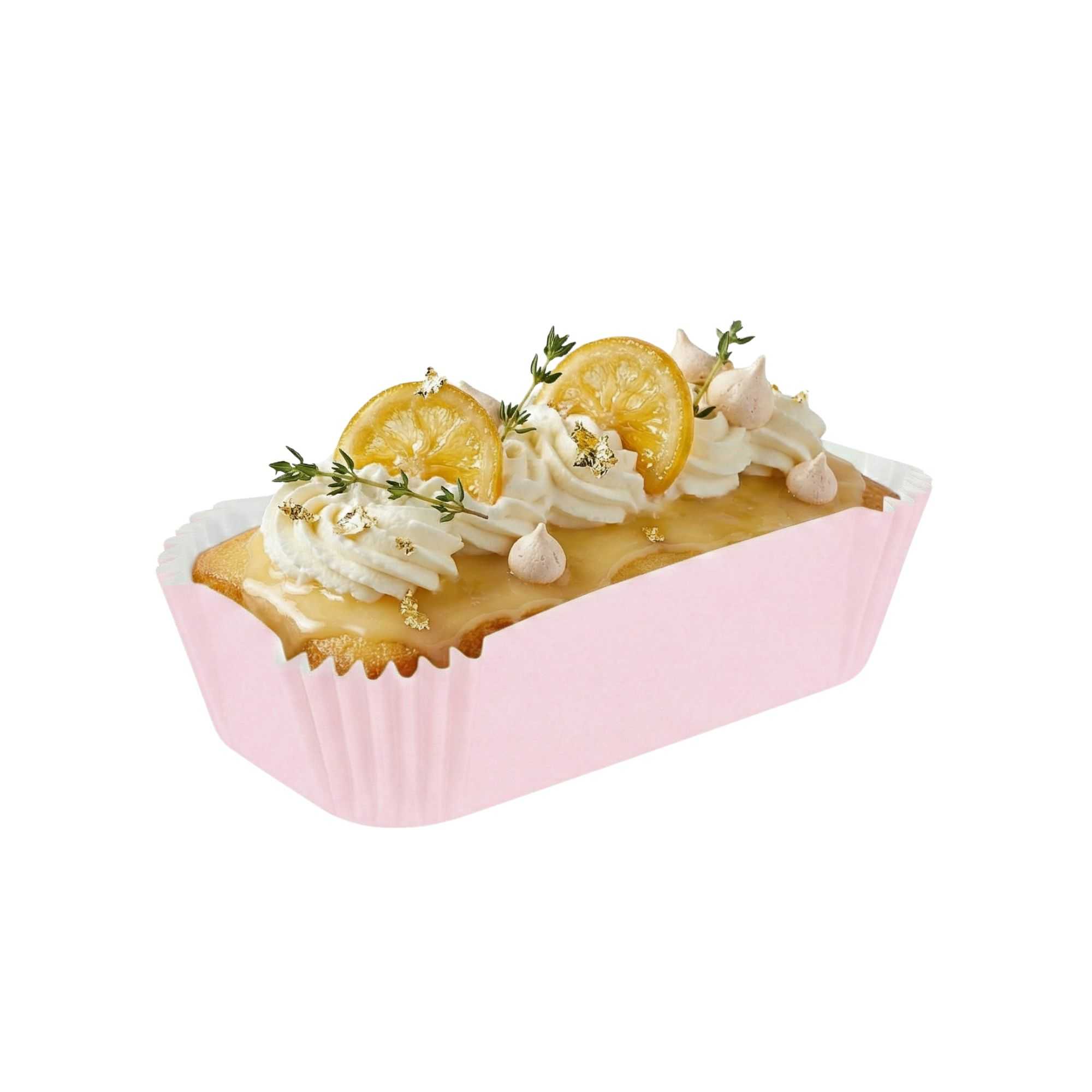 Panificio 5 oz Elliptical Pink Paper Large Baking Cup - Ridged - 4 1/2" x 2 1/2" x 1 1/4" - 200 count box