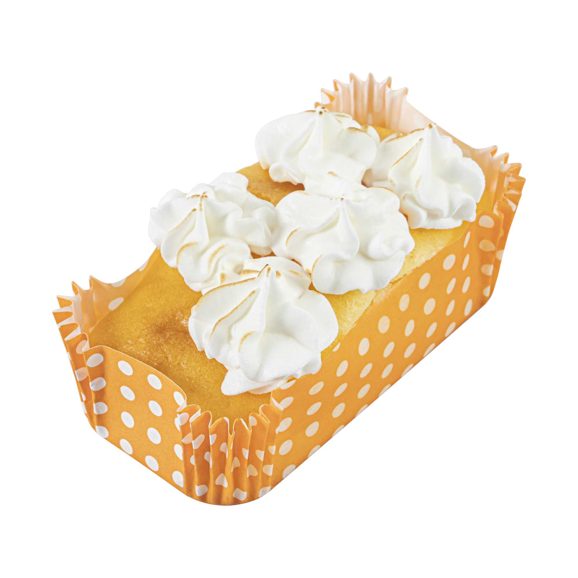 Panificio 5 oz Elliptical Polka-Dotted Hot Orange Paper Large Baking Cup - Ridged - 4 1/2" x 2 1/2" x 1 1/4" - 200 count box