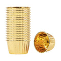 Panificio 3 oz Round Rose Gold Paper Small Baking Cup - Pleated - 2 1/2" x 2 1/2" x 1 1/2" - 200 count box