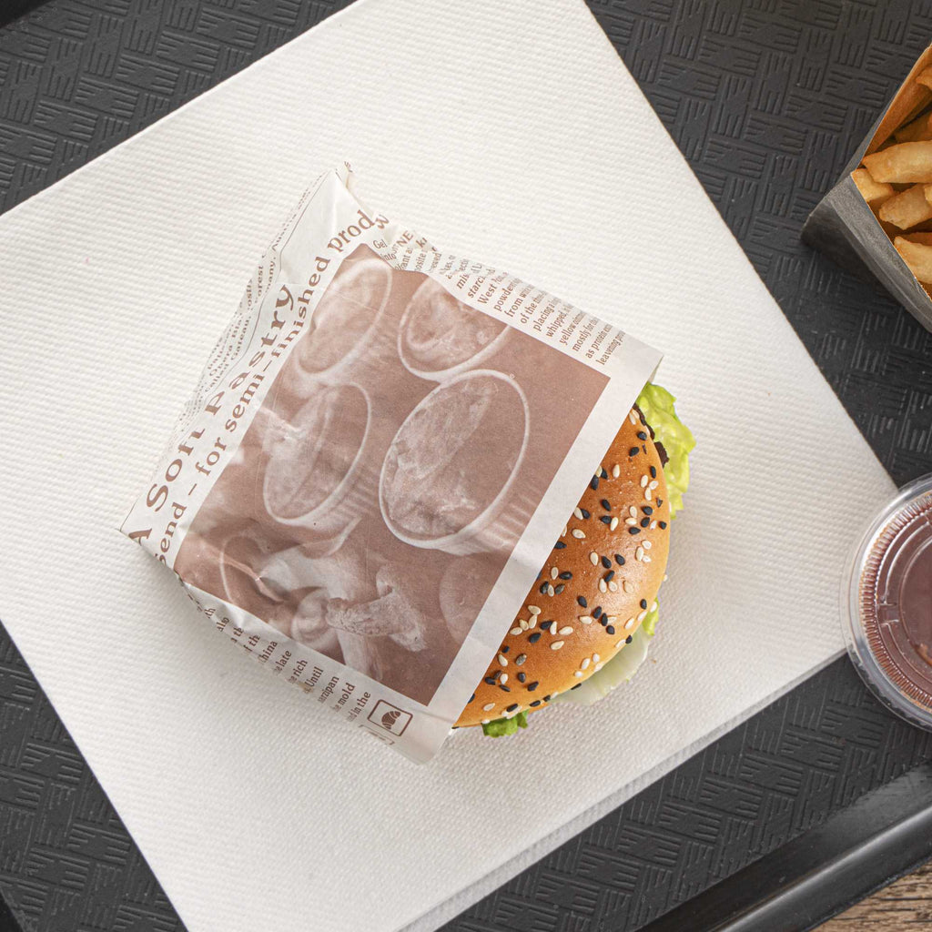 Gastronomia Newsprint Paper Food Wrap and Basket Liner - Greaseproof - 15" x 11" - 200 count box