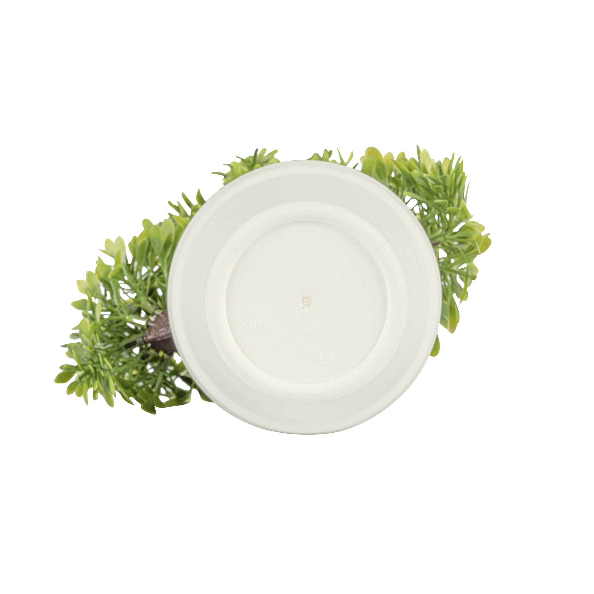 Fiore Green Plastic Petite Green Tree in Plastic Pot - 7" x 4" x 11" - 1 count box