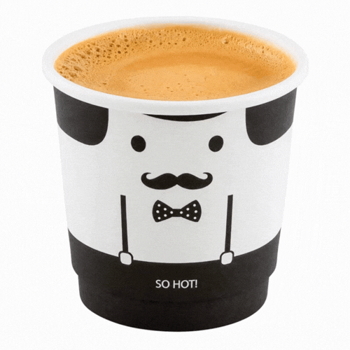 Restpresso 4 oz Monsieur Paper Coffee Cup - Double Wall - 2 1/2" x 2 1/2" x 2 1/4" - 500 count box