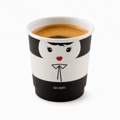 Restpresso 4 oz Madame Paper Coffee Cup - Double Wall - 2 1/2" x 2 1/2" x 2 1/4" - 25 count box