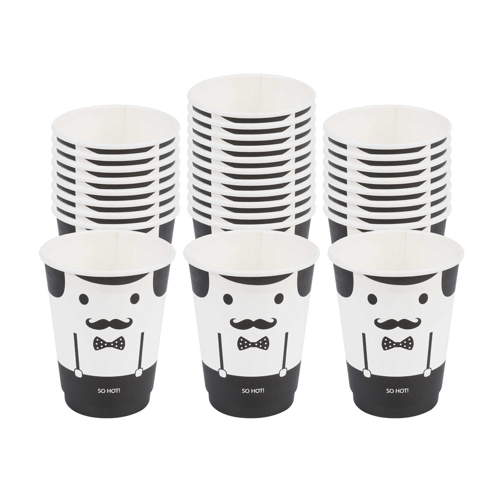 Restpresso 12 oz Monsieur Paper Coffee Cup - Double Wall - 3 1/2" x 3 1/2" x 4 1/4" - 500 count box