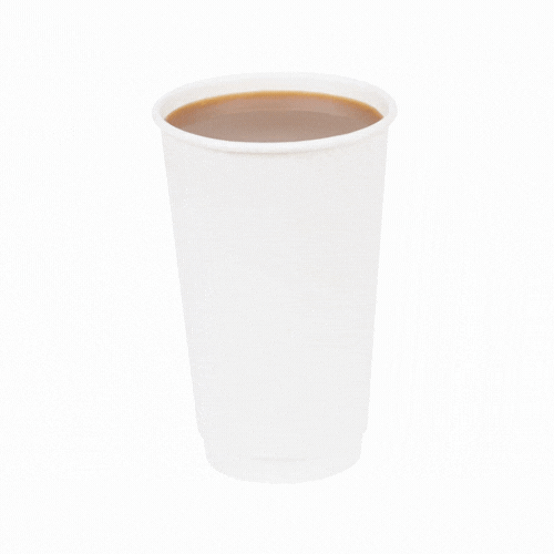 Restpresso 16 oz White Paper Coffee Cup - Double Wall - 3 1/2" x 3 1/2" x 5 1/2" - 500 count box