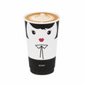 Restpresso 16 oz Madame Paper Coffee Cup - Double Wall - 3 1/2" x 3 1/2" x 5 1/2" - 25 count box