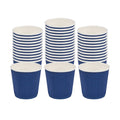 Restpresso 4 oz Midnight Blue Paper Coffee Cup - Ripple Wall - 2 1/2" x 2 1/2" x 2 1/4" - 500 count box