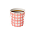 Restpresso 4 oz Picnic Print Paper Coffee Cup - Spiral Wall - 2 1/2" x 2 1/2" x 2 1/4" - 500 count box