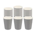 Restpresso 12 oz Houndstooth Paper Coffee Cup - Spiral Wall - 3 1/2" x 3 1/2" x 4 1/4" - 500 count box
