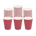 Restpresso 12 oz Crimson Paper Coffee Cup - Ripple Wall - 3 1/2" x 3 1/2" x 4 1/4" - 25 count box