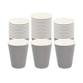 Restpresso 12 oz Gray Paper Coffee Cup - Ripple Wall - 3 1/2" x 3 1/2" x 4 1/4" - 25 count box