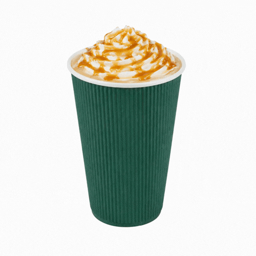 Restpresso 16 oz Forest Green Paper Coffee Cup - Ripple Wall - 3 1/2" x 3 1/2" x 5 1/2" - 500 count box