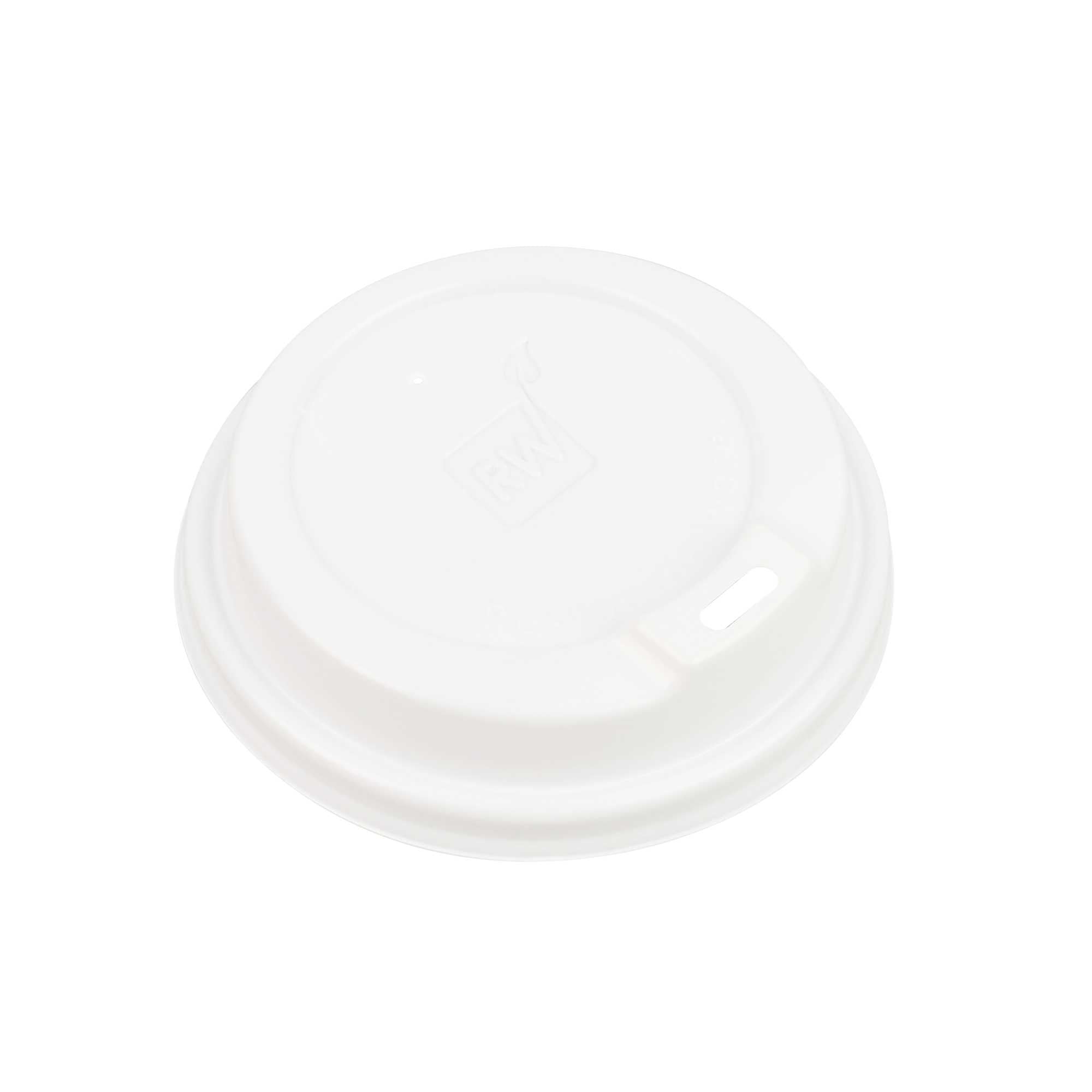 Restpresso White Plastic Coffee Cup Lid - Elevated Spout, Fits 8, 12, 16 and 20 oz - 500 count box