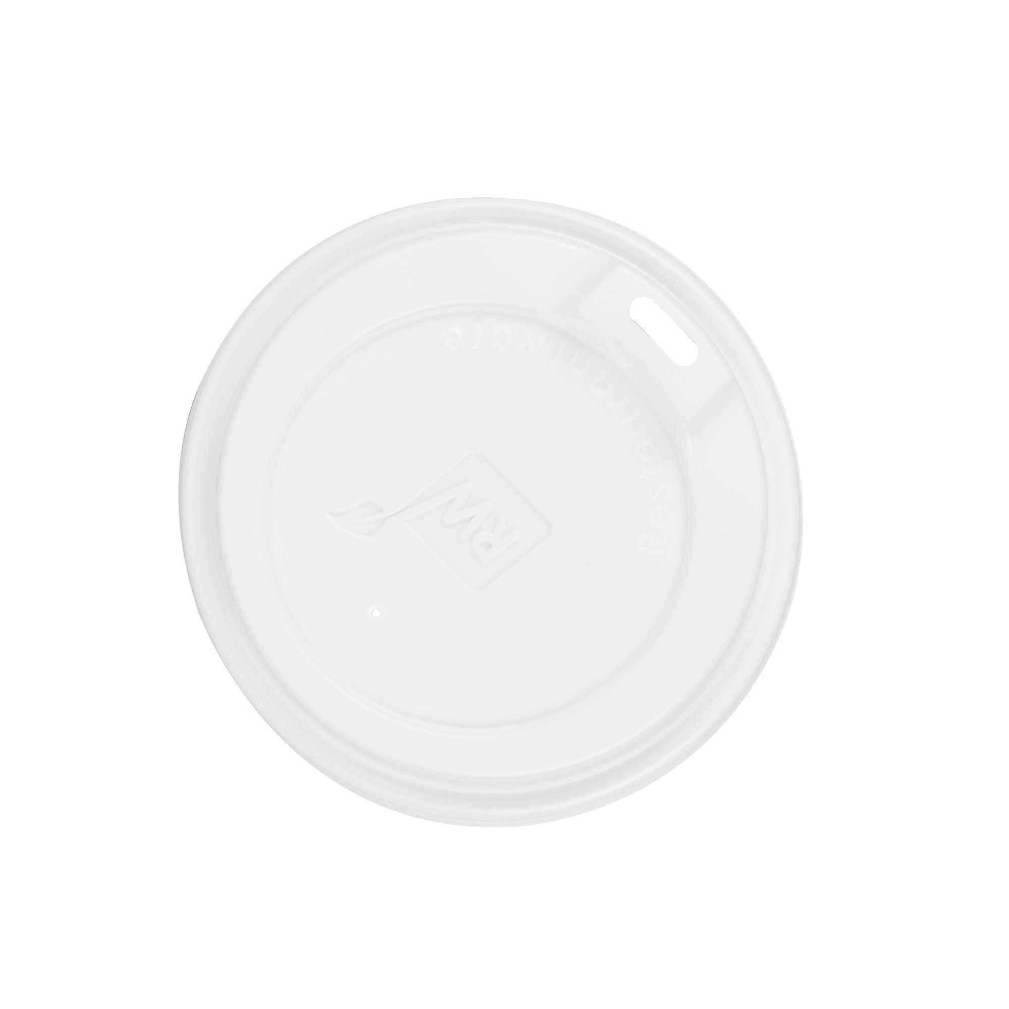 Restpresso White Plastic Coffee Cup Lid - Elevated Spout, Fits 8, 12, 16 and 20 oz - 500 count box