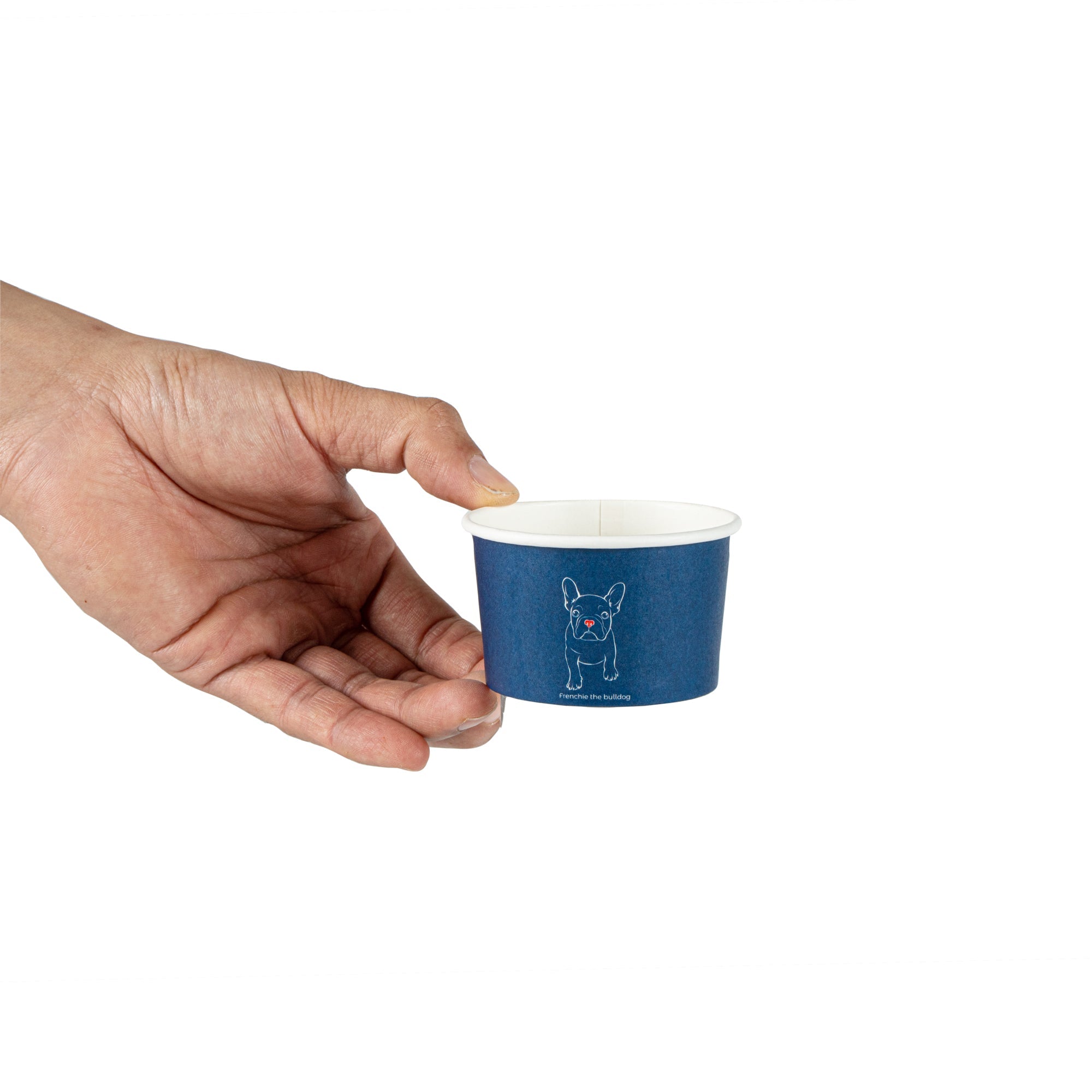 Coppetta 3 oz Round Frenchie Paper To Go Cup - 3" x 3" x 1 3/4" - 200 count box