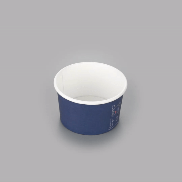 Coppetta 3 oz Round Frenchie Paper To Go Cup - 3" x 3" x 1 3/4" - 200 count box