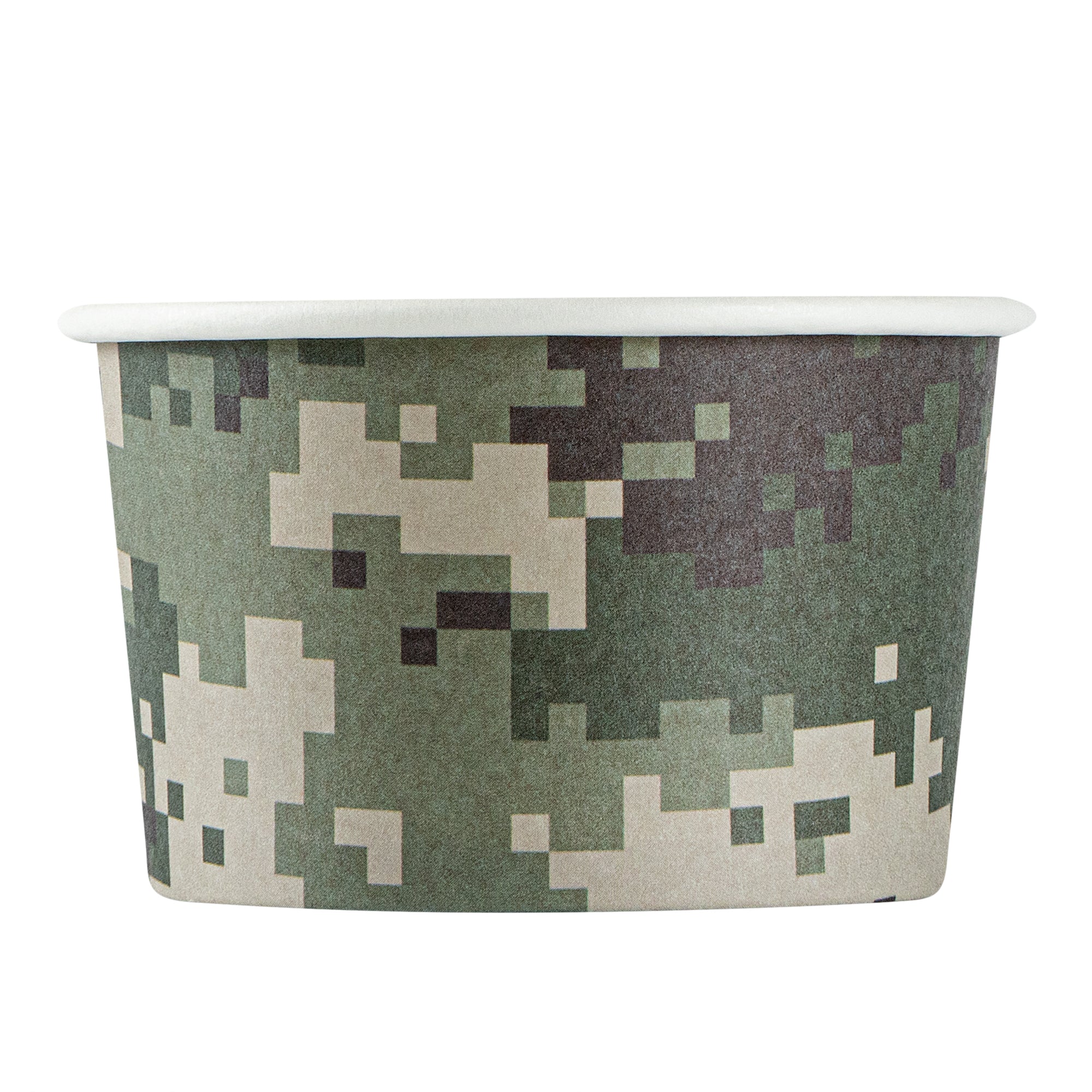 Coppetta 3 oz Round Camouflage Paper To Go Cup - 3" x 3" x 1 3/4" - 200 count box