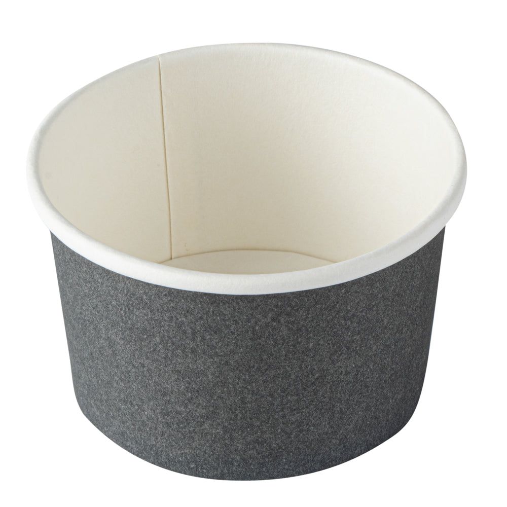 Coppetta 3 oz Round Gray Paper To Go Cup - 3" x 3" x 1 3/4" - 50 count box