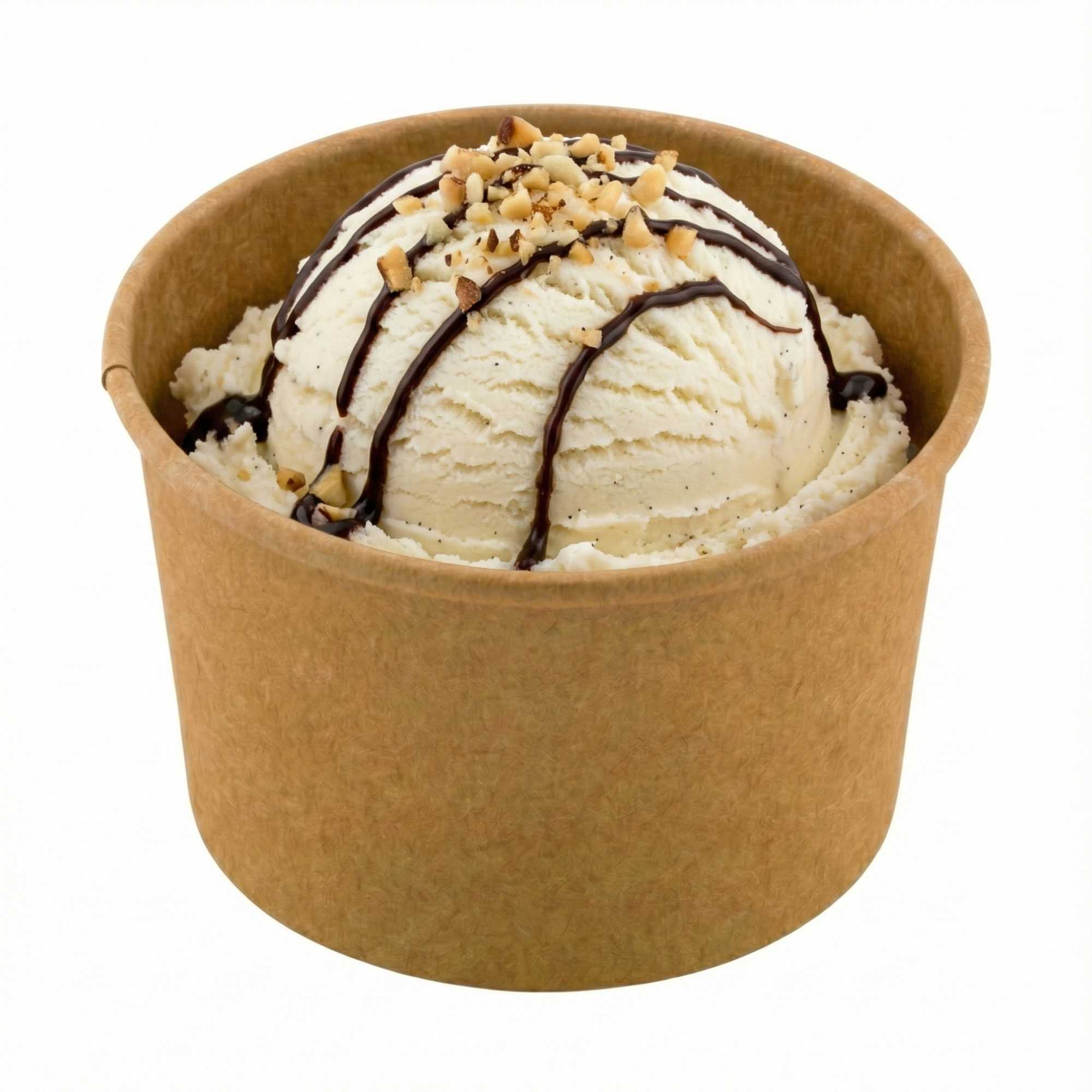 Coppetta 3 oz Round Kraft Paper To Go Cup - 3" x 3" x 1 3/4" - 50 count box