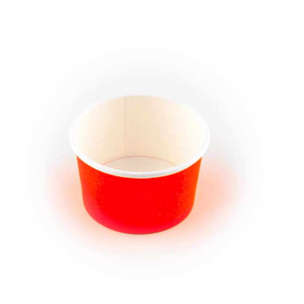 Coppetta 3 oz Round Red Paper To Go Cup - 3" x 3" x 1 3/4" - 200 count box