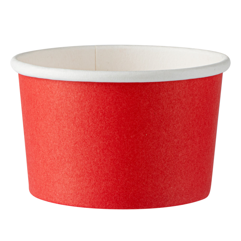 Coppetta 3 oz Round Red Paper To Go Cup - 3" x 3" x 1 3/4" - 200 count box