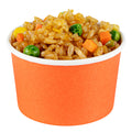 Coppetta 3 oz Round Tangerine Orange Paper To Go Cup - 3" x 3" x 1 3/4" - 200 count box