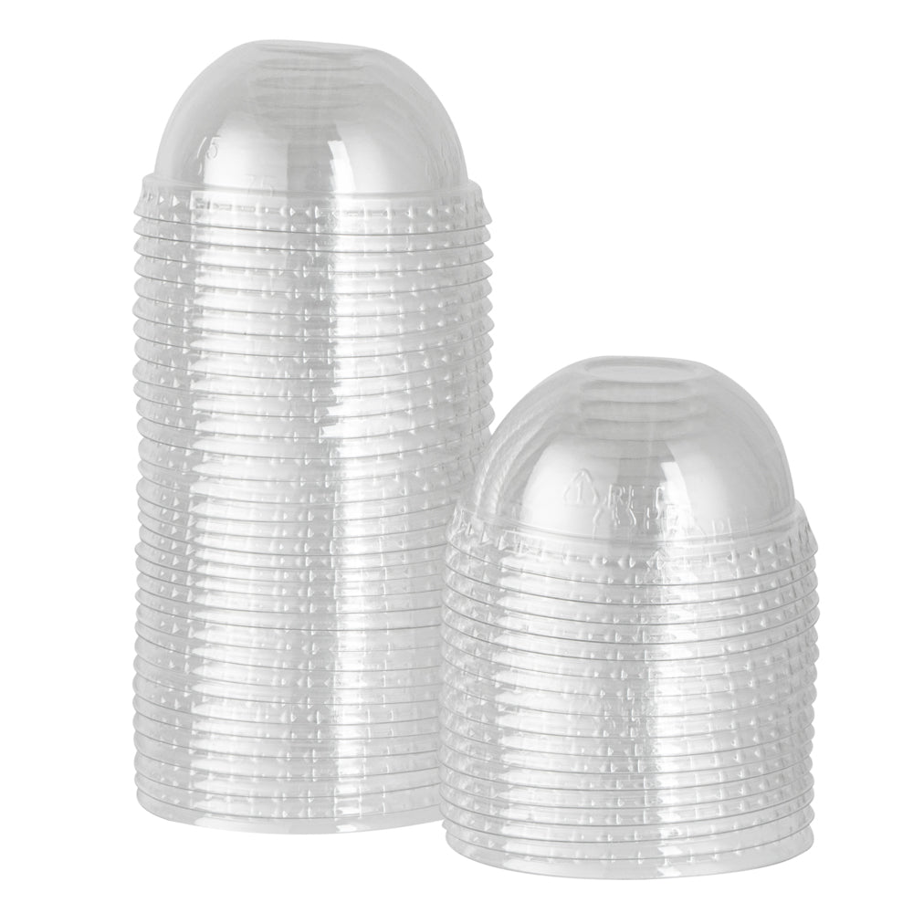 Coppetta Round Clear Plastic To Go Cup Dome Lid - Fits 3 oz - 50 count box