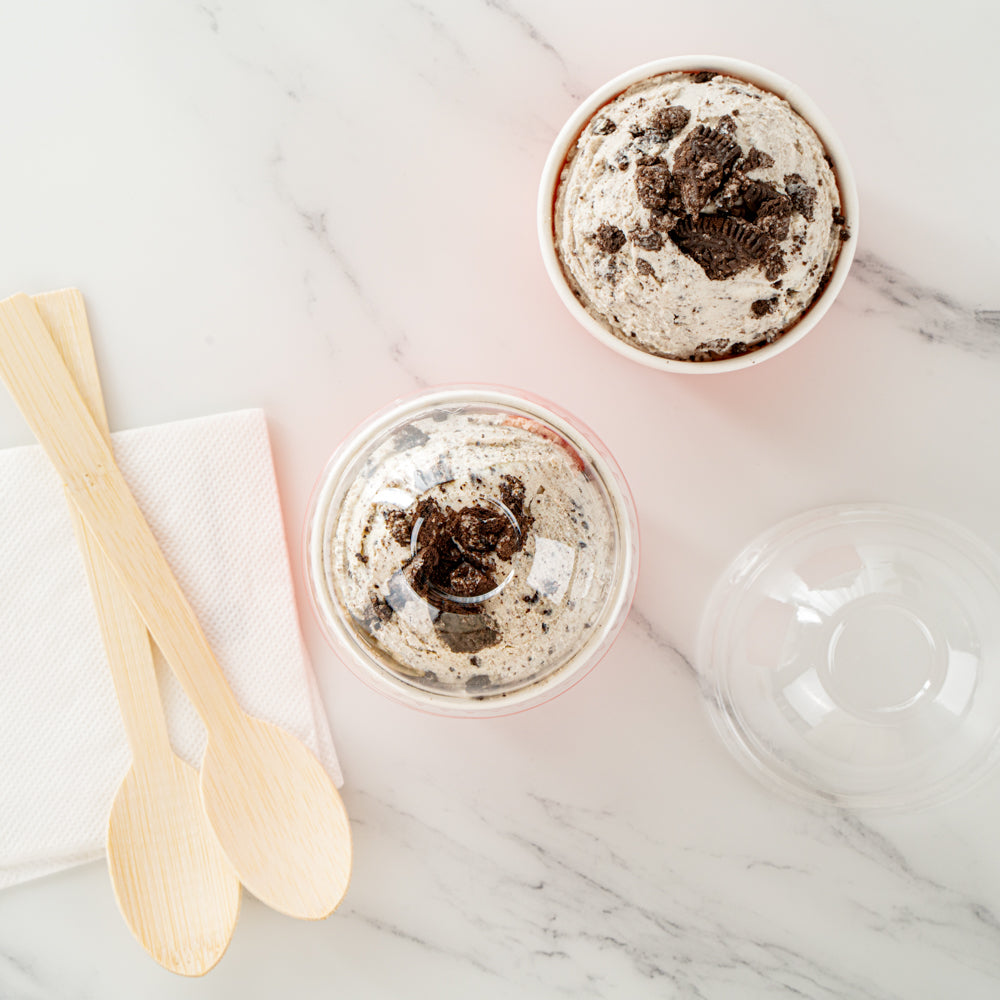 Coppetta Round Clear Plastic To Go Cup Dome Lid - Fits 3 oz - 200 count box