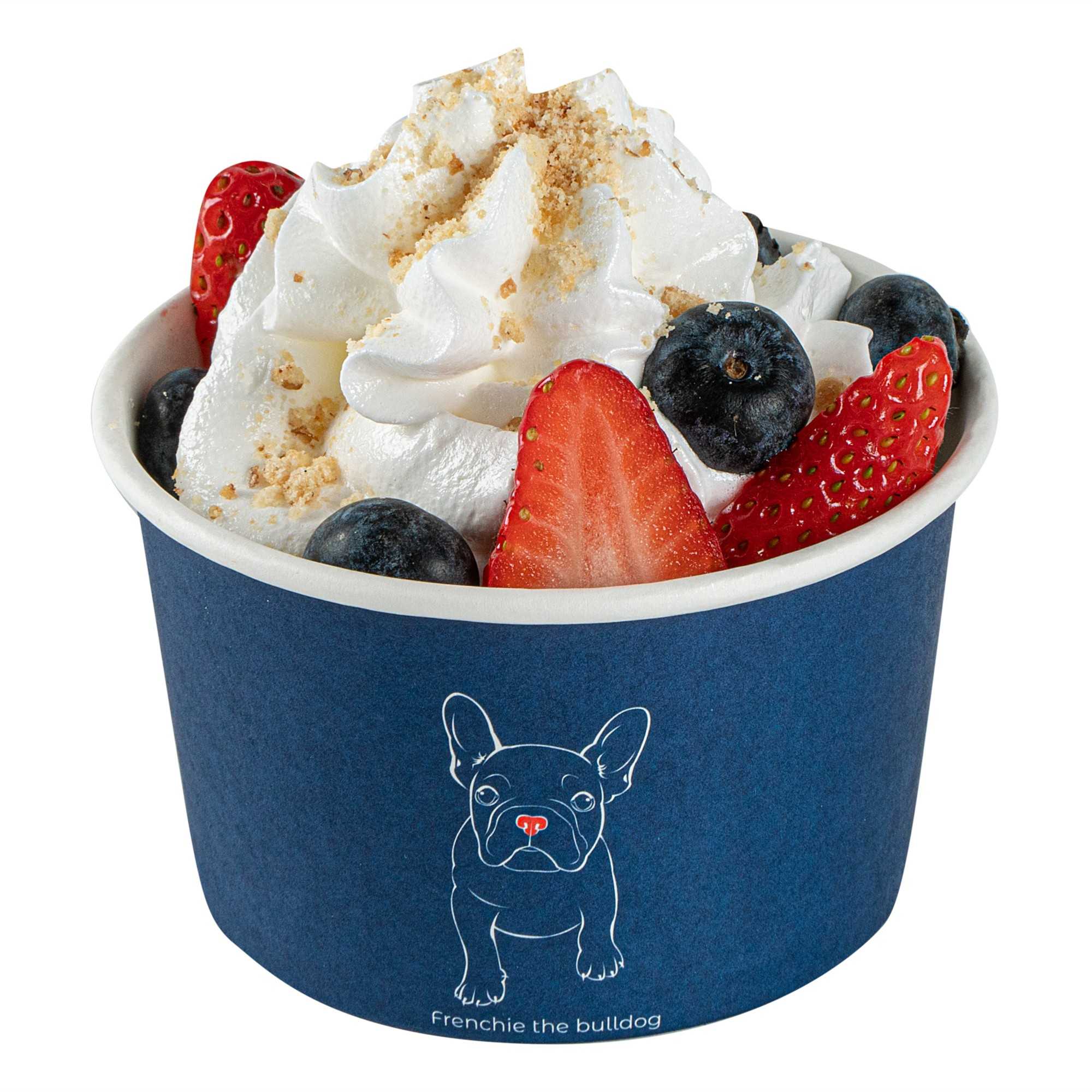 Coppetta 5 oz Round Frenchie Paper To Go Cup - 3 1/4" x 3 1/4" x 2" - 200 count box