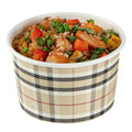 Coppetta 5 oz Round Plaid Paper To Go Cup - 3 1/4" x 3 1/4" x 2" - 200 count box