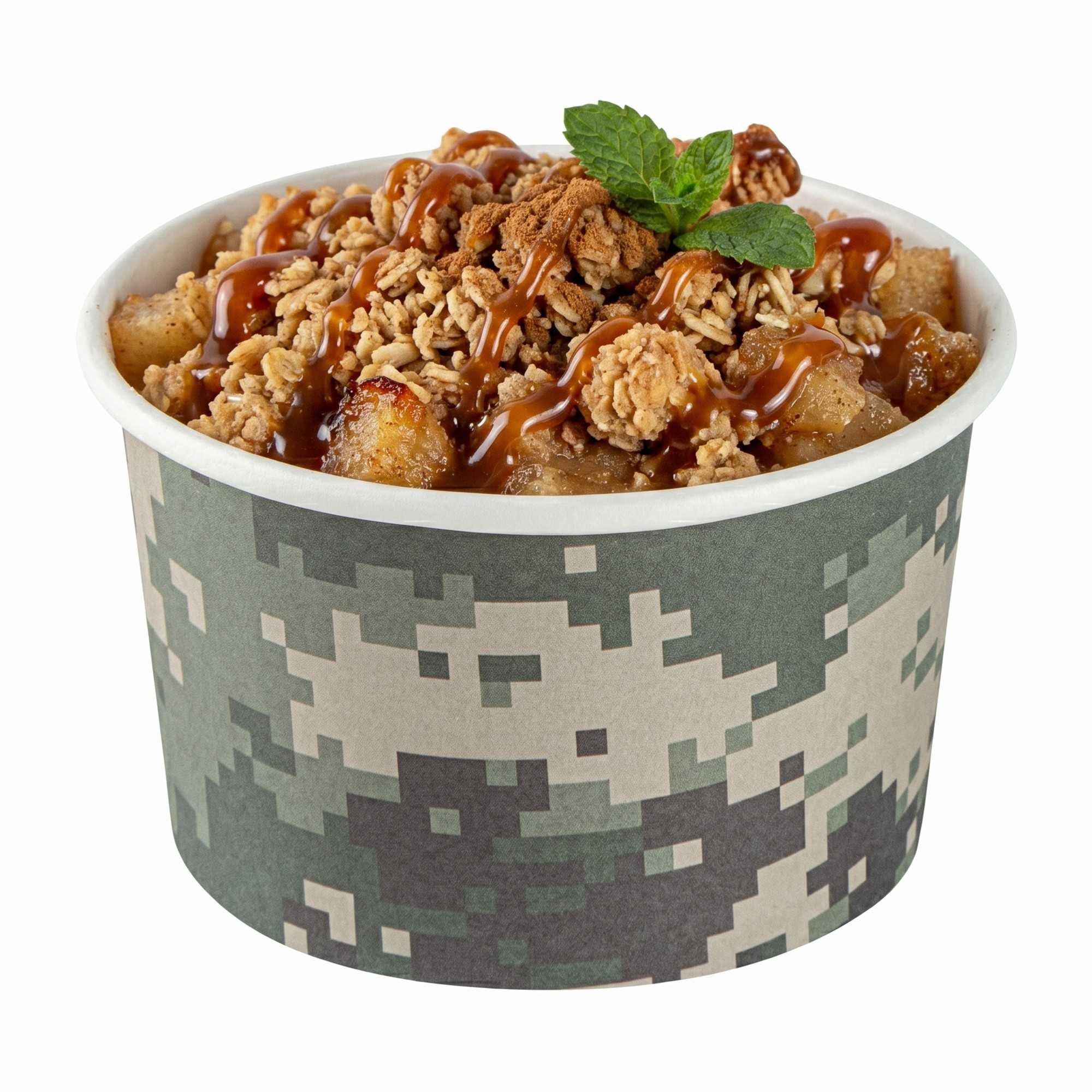 Coppetta 5 oz Round Camouflage Paper To Go Cup - 3" x 3" x 2 1/2" - 200 count box