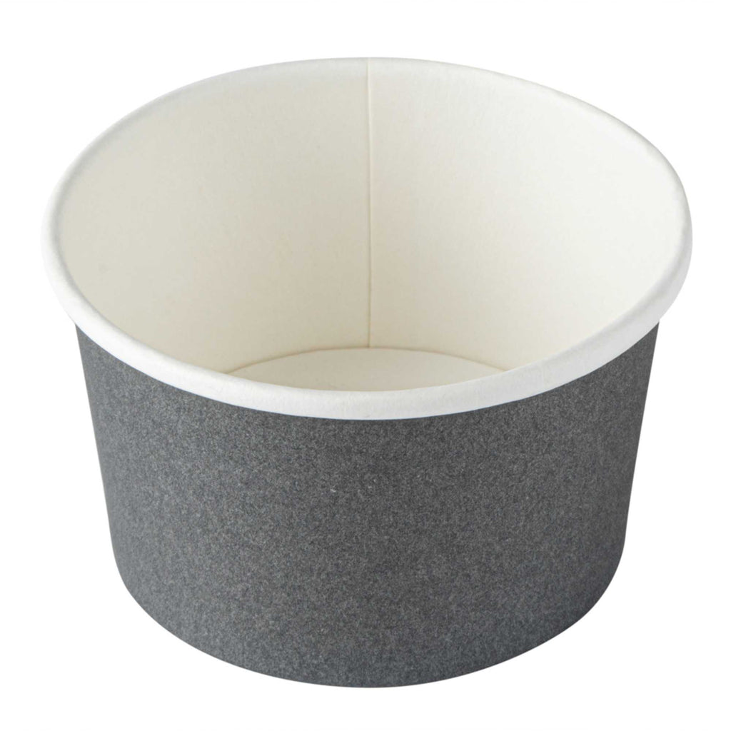 Coppetta 5 oz Round Gray Paper To Go Cup - 3 1/4" x 3 1/4" x 2" - 200 count box
