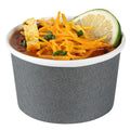 Coppetta 5 oz Round Gray Paper To Go Cup - 3 1/4" x 3 1/4" x 2" - 50 count box