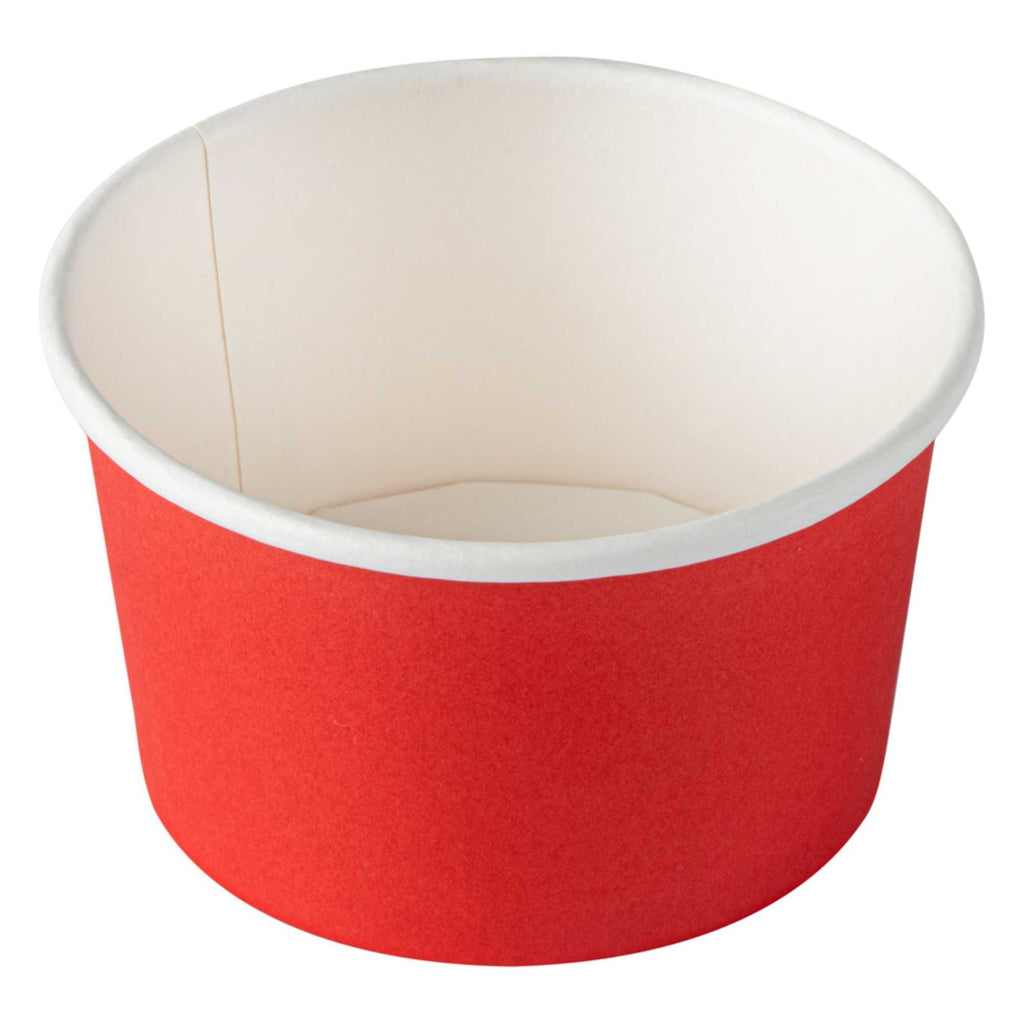 Coppetta 5 oz Round Red Paper To Go Cup - 3 1/4" x 3 1/4" x 2" - 200 count box