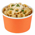 Coppetta 5 oz Round Tangerine Orange Paper To Go Cup - 3 1/4" x 3 1/4" x 2" - 50 count box