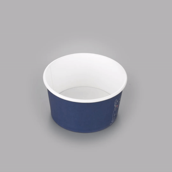 Coppetta 8 oz Round Frenchie Paper To Go Cup - 3 3/4" x 3 3/4" x 2 1/4" - 50 count box