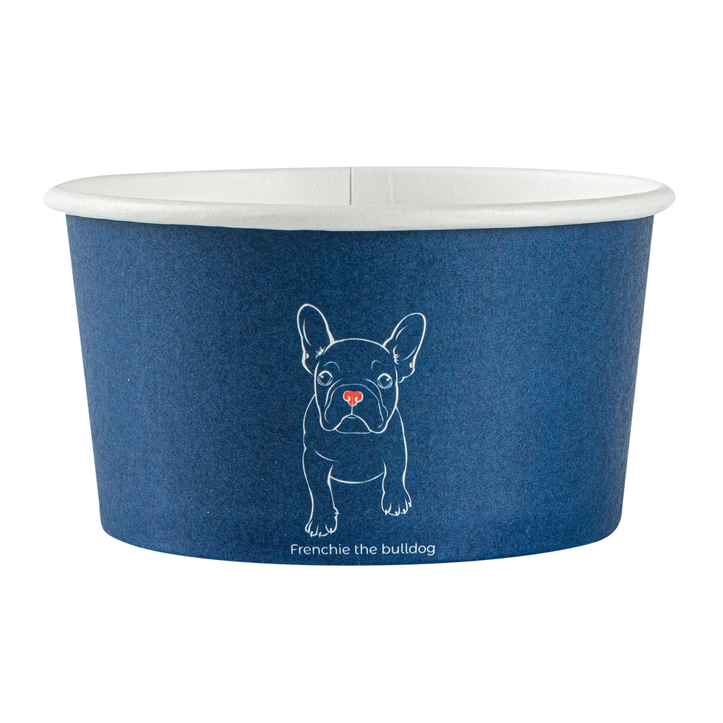 Coppetta 8 oz Round Frenchie Paper To Go Cup - 3 3/4" x 3 3/4" x 2 1/4" - 50 count box