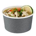 Coppetta 8 oz Round Gray Paper To Go Cup - 3 3/4" x 3 3/4" x 2 1/4" - 50 count box