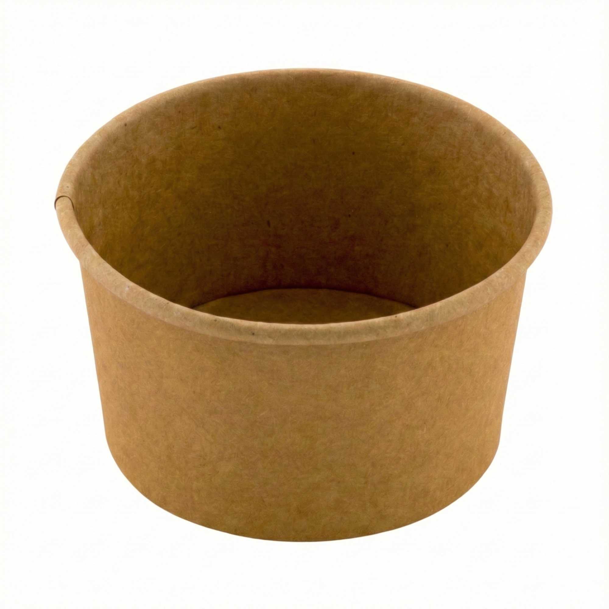 Coppetta 8 oz Round Kraft Paper To Go Cup - 3 3/4" x 3 3/4" x 2 1/4" - 50 count box