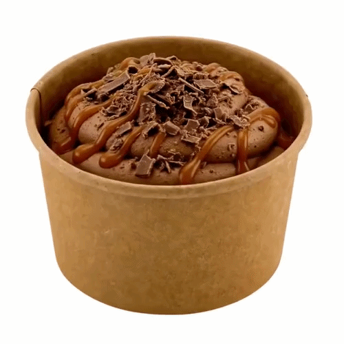 Coppetta 8 oz Round Kraft Paper To Go Cup - 3 3/4" x 3 3/4" x 2 1/4" - 50 count box