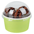 Coppetta Round Clear Plastic To Go Cup Dome Lid - Fits 8 oz - 200 count box
